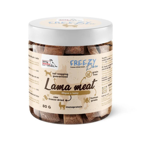 Syta Micha FREEZY Pure 100% liofilizowane mięso z lamy 80g