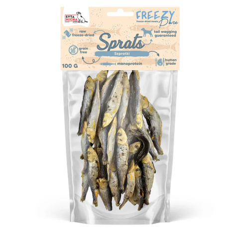 Syta Micha FREEZY Pure 100% liofilizowane szprotki 100g