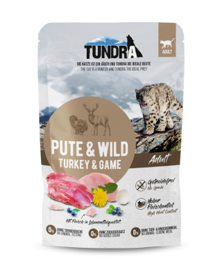 TUNDRA Indyk i jeleń 85g saszetka dla kota