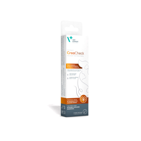 VET EXPERT CreaCheck - test ze śliny do kontroli kreatyniny u psa i kota VET EXPERT CreaCheck - test ze śliny do kontroli kreatyniny u psa i kota