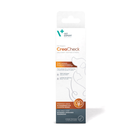 VET EXPERT CreaCheck - test ze śliny do kontroli kreatyniny u psa i kota VET EXPERT CreaCheck - test ze śliny do kontroli kreatyniny u psa i kota