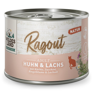 Wildes Land Cat Ragout Huhn Lachs kurczak z łososiem - karma dla kota 180g