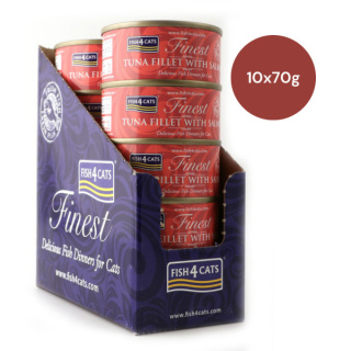 Zestaw 10x70g Fish4Cats Filety tuńczyka z łososiem