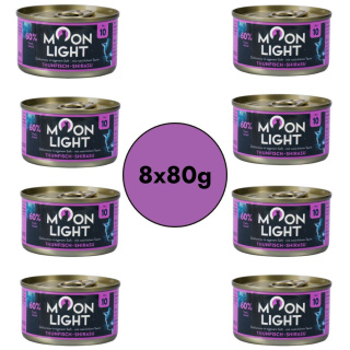 Zestaw 8x80g MOONLIGHT DINNER nr 10 - Tuńczyk i shirasu karma dla kota