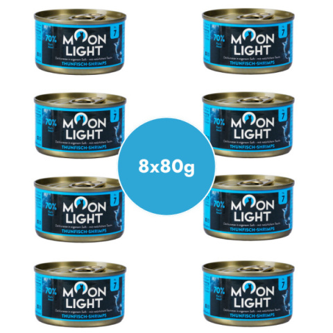 Zestaw 8x80g MOONLIGHT DINNER nr 7 - Tuńczyk i krewetki Zestaw 8x80g MOONLIGHT DINNER nr 7 - Tuńczyk i krewetki