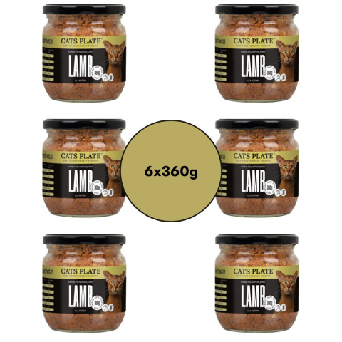 Zestaw Cats Plate Lamb 6x360g - karma dla kota z mięsa jagnięcego Zestaw Cats Plate Lamb 6x360g - karma dla kota z mięsa jagnięcego