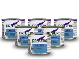 Zestaw Dr. Berg Pro NIERE dla kotów - nerki, kamica moczowa 6x200g