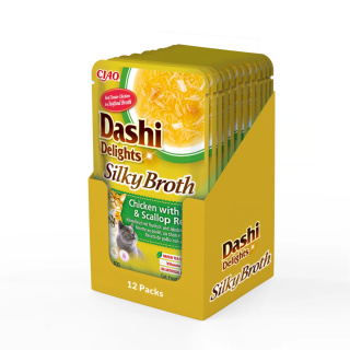 Zestaw Inaba Dashi Delights Silky Broth Chicken Tuna Scallop 12x40g