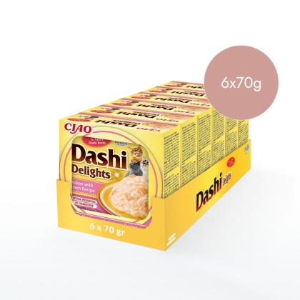 Zestaw Inaba Dashi Delights kurczak i łosoś 6x70g