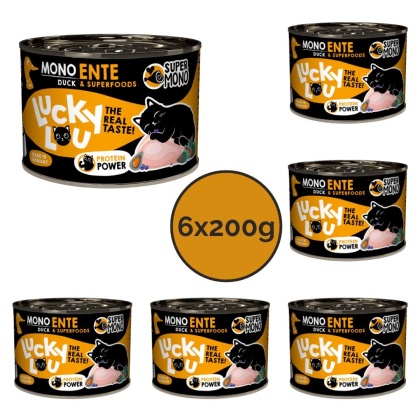Zestaw Lucky Lou SuperMono Kaczka karma monobiałkowa 6x200g