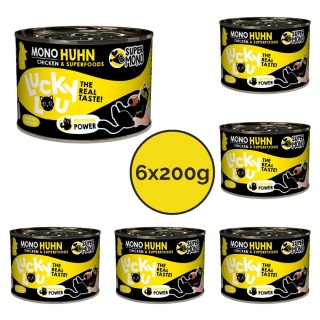 Zestaw Lucky Lou SuperMono Kurczak karma monobiałkowa 6x200g