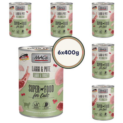 Zestaw MAC's Jagnięcina i indyk 6x400g