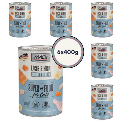 Zestaw MAC's Superfood Kurczak i łosoś 6x400g