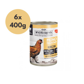 Zestaw Monobiałkowa Wiejska Zagroda Kurczak 6x400g