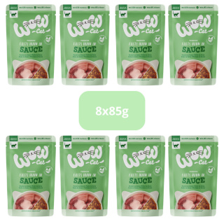 Zestaw WOW Cat Saszetki Kurczak w sosie dla kotów zestaw 8x85g