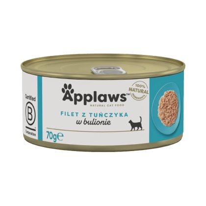 APPLAWS Cat filet z tuńczyka w bulionie dla kota 70g