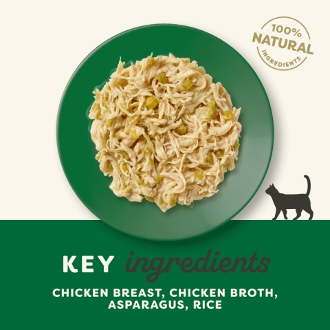 APPLAWS Cat kurczak ze szparagami w bulionie dla kota 70g