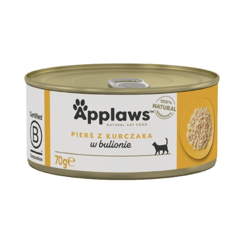 APPLAWS Cat pierś z kurczaka w bulionie dla kota 70g