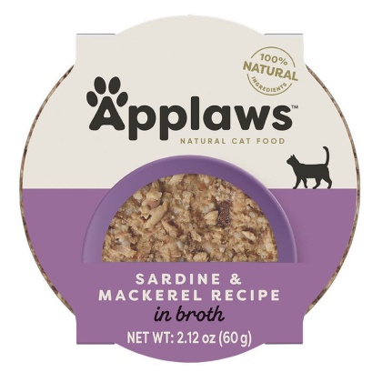 APPLAWS Cat sardynka z makrelą w miseczce dla kota 60g