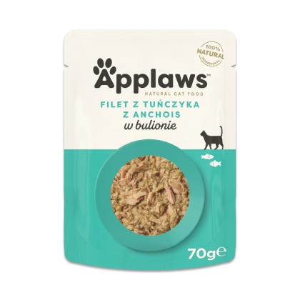 APPLAWS Cat Broth tuńczyk z anchois w bulionie dla kota saszetka 70g