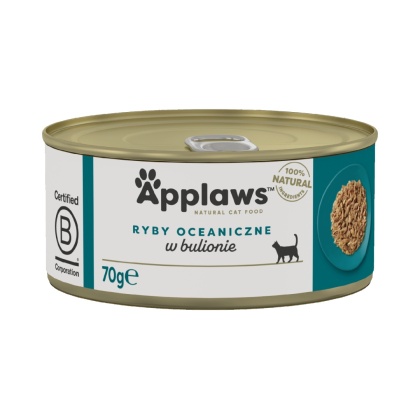 APPLAWS Cat z rybami oceanicznymi w bulionie dla kota 70g