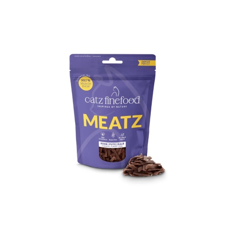 Catz Finefood Meatz Essential Mix - kurczak indyk cielęcina przysmak dla kota 45g