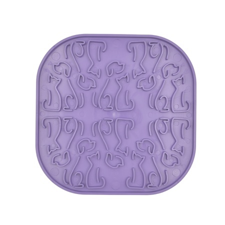 Fiboo Lollipop Sticky - mata do lizania dla kota fioletowa z przyssawkami