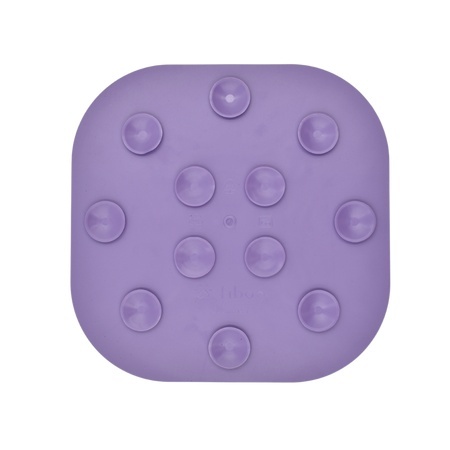 Fiboo Lollipop Sticky - mata do lizania dla kota fioletowa z przyssawkami