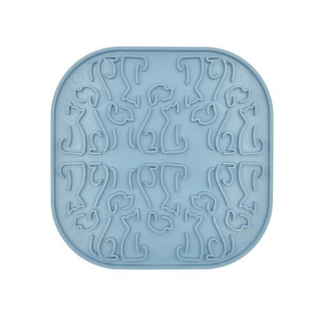 Fiboo Lollipop Sticky - mata do lizania dla kota niebieska z przyssawkami