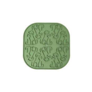 Fiboo Lollipop Sticky - mata do lizania dla kota zielona z przyssawkami