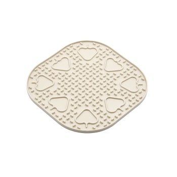 Fiboo Mata do lizania Snoopy - uspokajająca mata do lizania dla kota beżowa