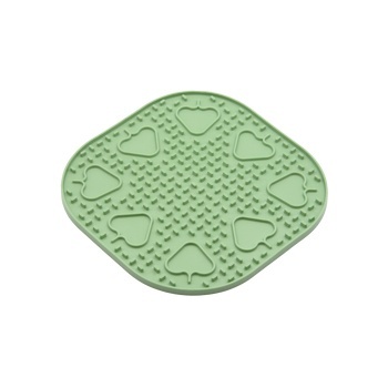 Fiboo Mata do lizania Snoopy - uspokajająca mata do lizania dla kota zielona