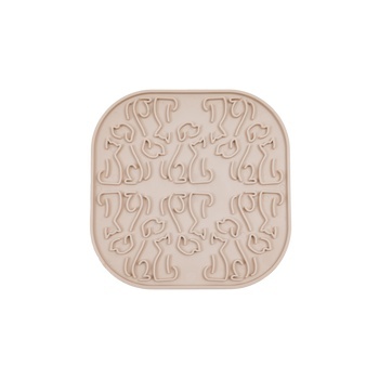 Fiboo Mata lollipop beżowa do lizania dla kota