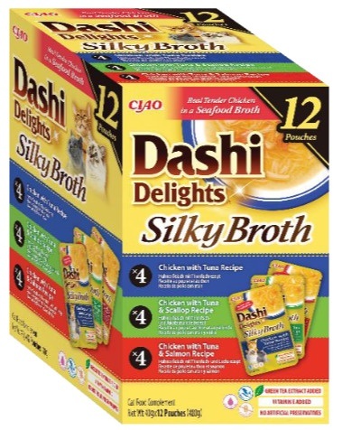 Inaba Dashi Delights Silky Broth 12x40g Tuna Variety