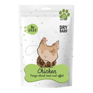Lio PEPE Chicken - przysmak dla kota liofilizowane kurze serca 60g