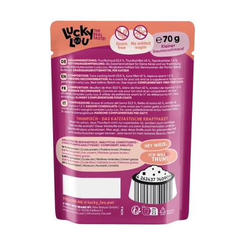 Lucky Lou Extrafood tuńczyk w bulionie 70g