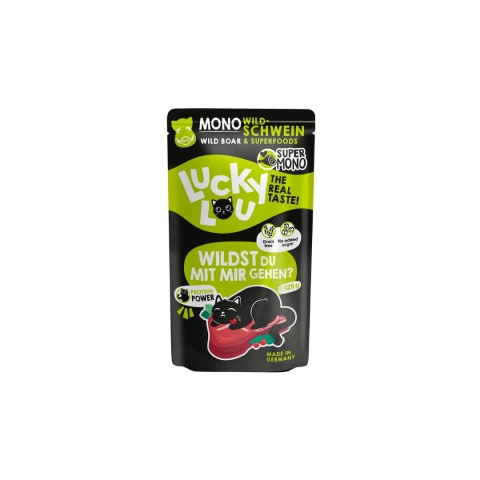 Lucky Lou SuperMono Dzik - monobiałkowa karma dla kota 125g
