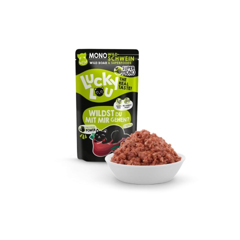 Lucky Lou SuperMono Dzik - monobiałkowa karma dla kota 125g