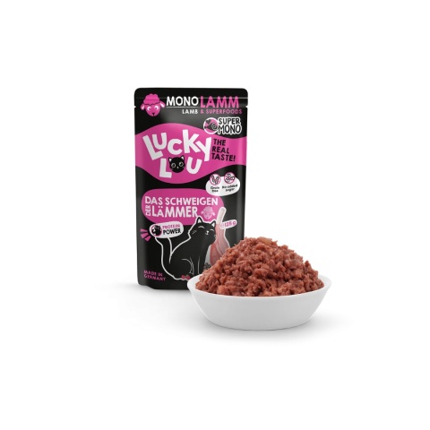 Lucky Lou SuperMono Jagnięcina - monobiałkowa karma dla kota 125g