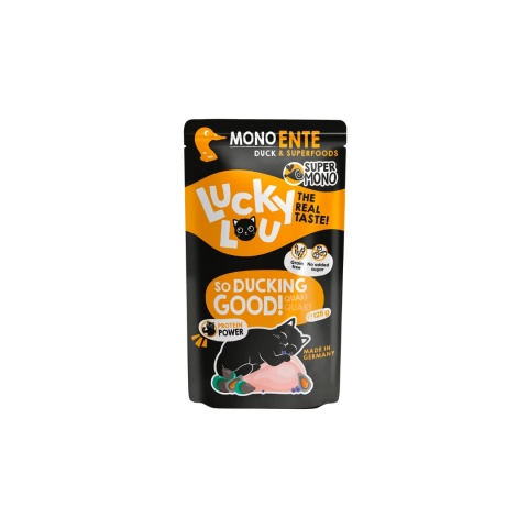 Lucky Lou SuperMono Kaczka - monobiałkowa karma dla kota 125g