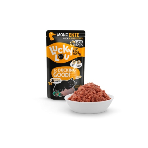 Lucky Lou SuperMono Kaczka - monobiałkowa karma dla kota 125g