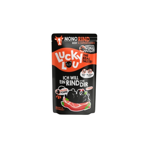 Lucky Lou SuperMono Wołowina - monobiałkowa karma dla kota 125g