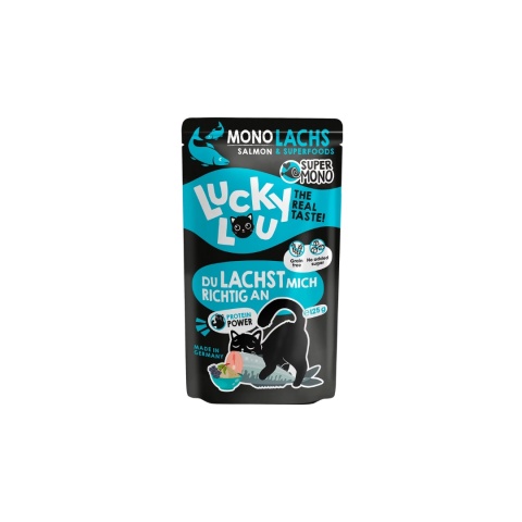 Lucky Lou SuperMono Łosoś - monobiałkowa karma dla kota 125g