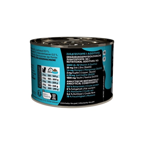 Lucky Lou SuperMono Łosoś karma monobiałkowa 190g