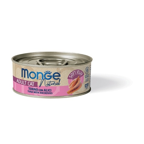 Monge Natural in Soft Jelly - Tuńczyk z anchois w galaretce 80g