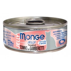 Monge Natural in Soft Jelly - Tuńczyk z krewetkami 80g