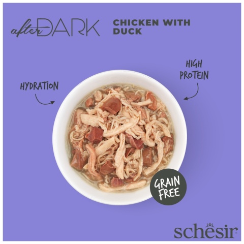 Schesir After Dark kurczak w bulionie z kaczki 80g