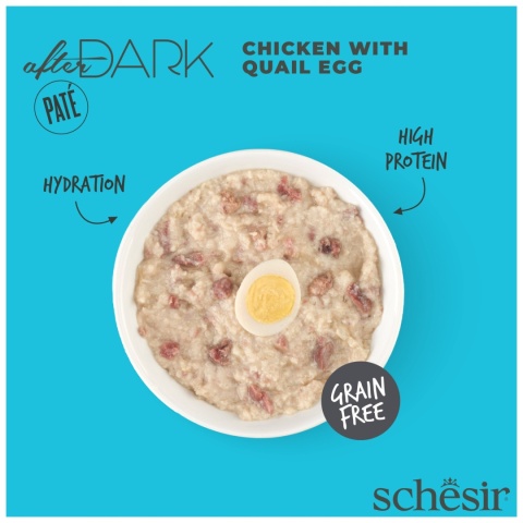 Schesir After Dark pasztet z kurczaka z jajkami przepiórczymi 80g
