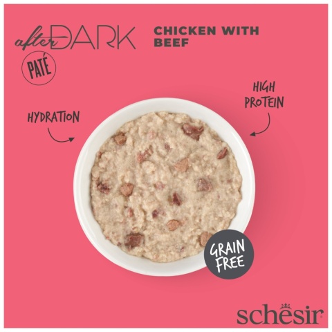 Schesir After Dark pasztet z kurczaka z wołowiną 80g