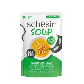 Schesir Soup zupa dla kota kurczak z dynią w bulionie 40g